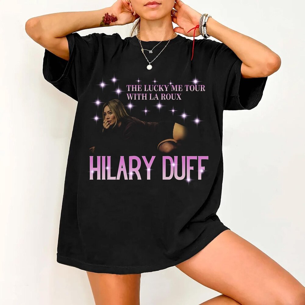 Hilary Duff Shirt The Lucky Me Tour With La Roux T-shirt